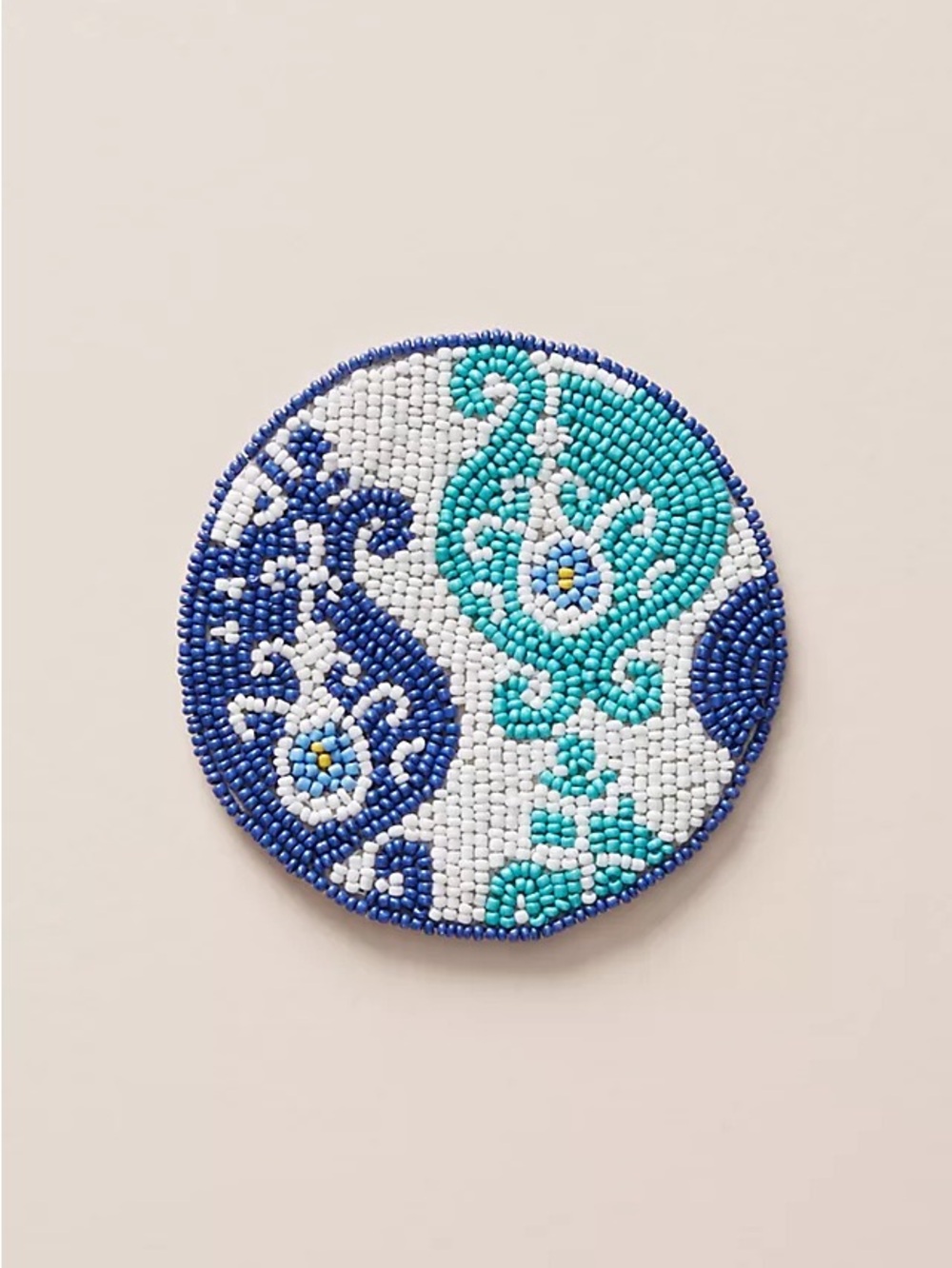 Anthropologie Beaded Coaster